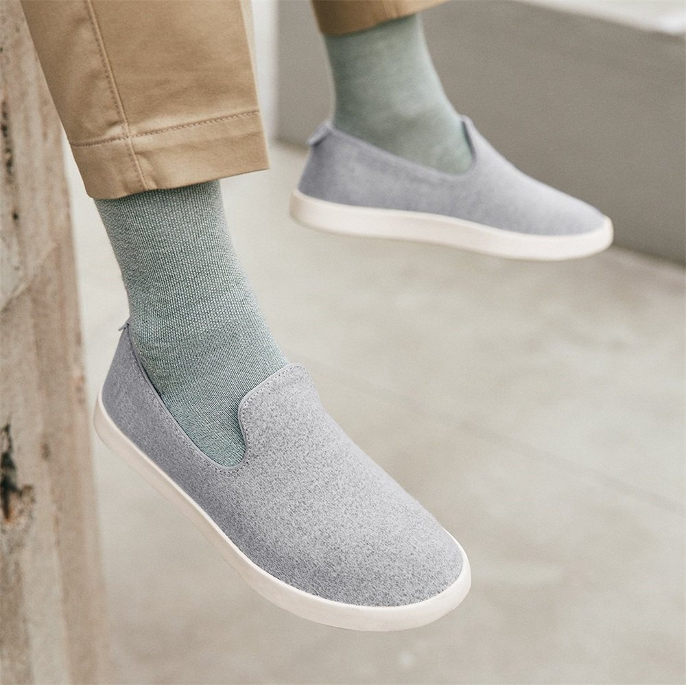 Allbirds Men\'s Wool Loungers - Slip-Ons Grey - BTC389057